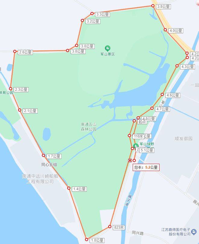 2025年南通迎新春十公里半马精英测试赛比赛线路 2025年南通迎新春十公里半马精英测试赛比赛线路