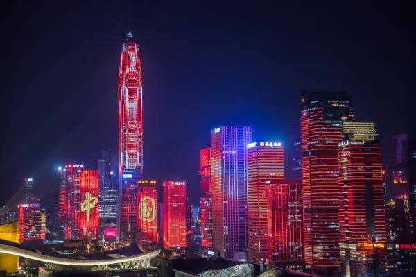 深圳市民中心元宵节灯光秀时间