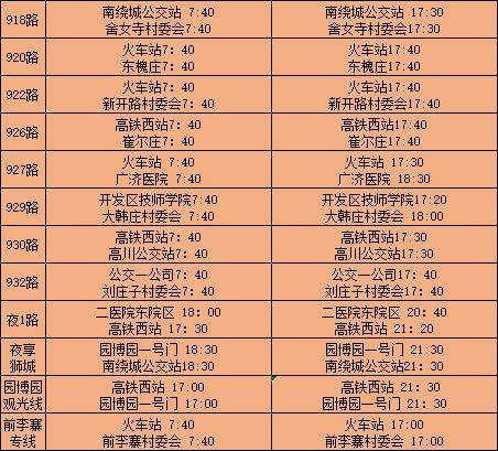 2025春节沧州公交线路运营时间及IC卡充值中心营业时间安排(6) 2025春节沧州公交线路运营时间及IC卡充值中心营业时间安排(6)