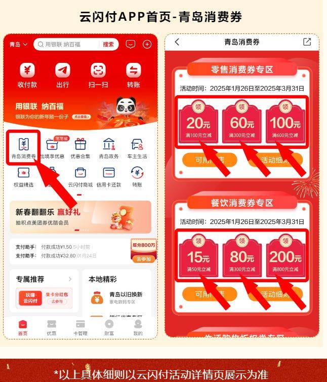 2025青岛市新春消费券活动攻略（时间+种类+领取）（3）
